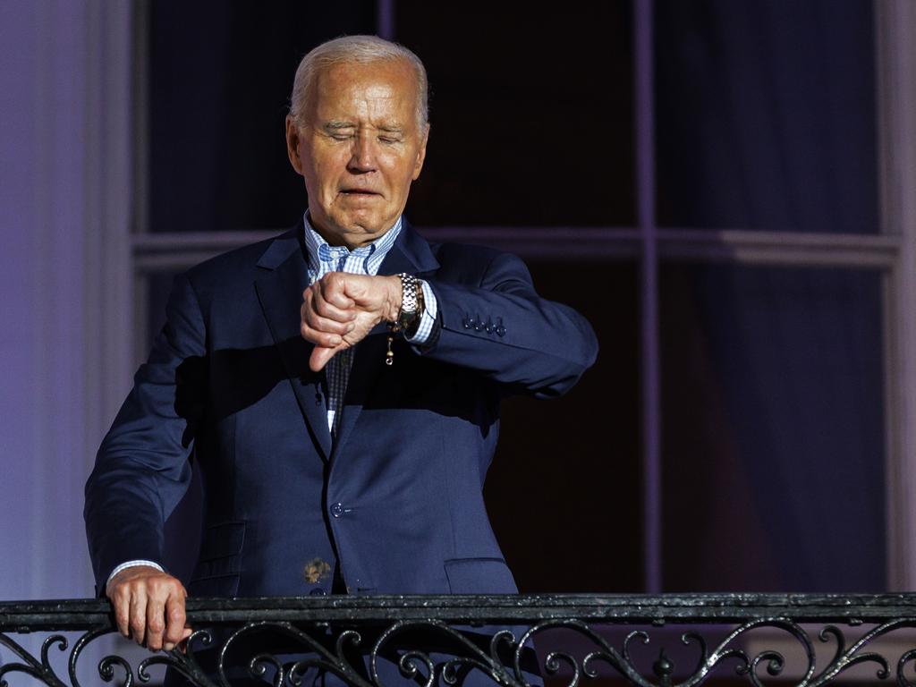 Time’s up Joe. Picture: Getty