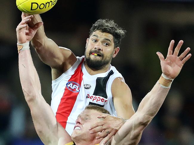 Paddy Ryder put in a solid individual performance at Adelaide Oval on Monday night.