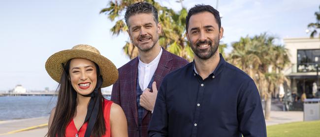 Smash hit … new MasterChef judges Melissa Long, Jock Zonfrillo and Andy Allen. Picture: Supplied/10