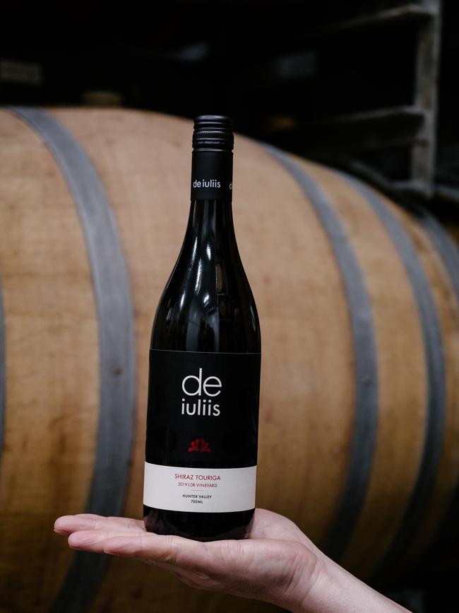 Award-winning Shiraz by De Iuliis Wines in the Hunter Valley. Supplied.