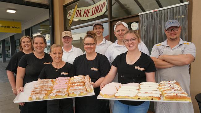 The team at OK Pie Shop in Mount Gambier, the Limestone Coast's best bakery. Picture: Jessica Ball