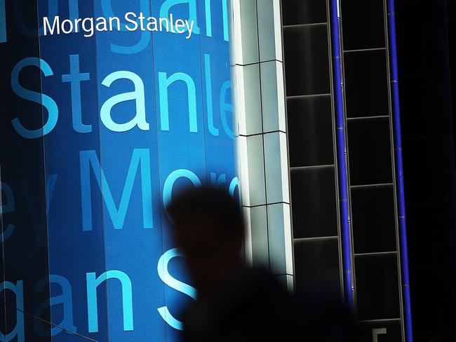 (FILES) In this file photo taken on April 17, 2014, Morgan Stanley's New York headquarters are viewed  in New York City. - In its biggest acquisition since the financial crisis, Morgan Stanley on February 11, 2019 announced the $900 million purchase of Canada's Solium Capital, a push towards cultivating more young clients.  Solium manages stock plans for some 3,000 companies, including fast-growing new companies led by rising wealth accumulators who often opt for being compensated in equity rather than solely cash. (Photo by SPENCER PLATT / GETTY IMAGES NORTH AMERICA / AFP)