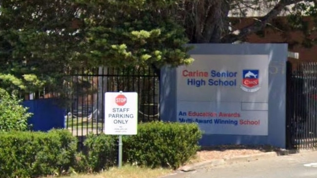 Police are responding to an incident at Carine SHS in Perth's northern suburbs. Picture: Google Maps