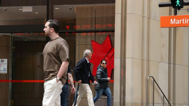 NAB has seen its home lending book go backwards as it let other banks fight it out. Sydney CBD. Britta Campion / The Australian