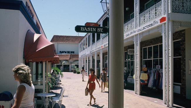 Pacific Fair’s Basin St, 1980s.