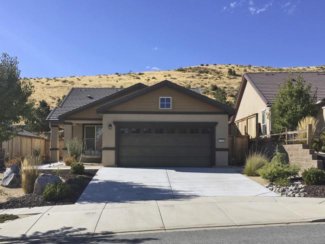 A home owned by Stephen Paddock in Reno, Nevada. Picture: AP Photo/Jonathan Cooper.