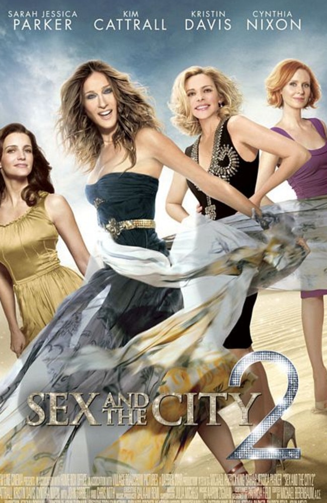 The infamous Sex and the City 2 poster in question. Picture: Supplied.