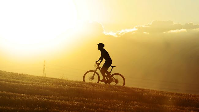 Riding out of the saddle works the glutes and calf muscles extra hard.