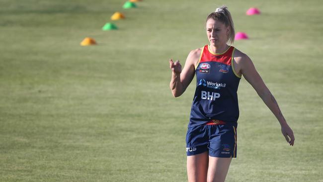 Varnhagen at Crows training. Picture Dean Martin