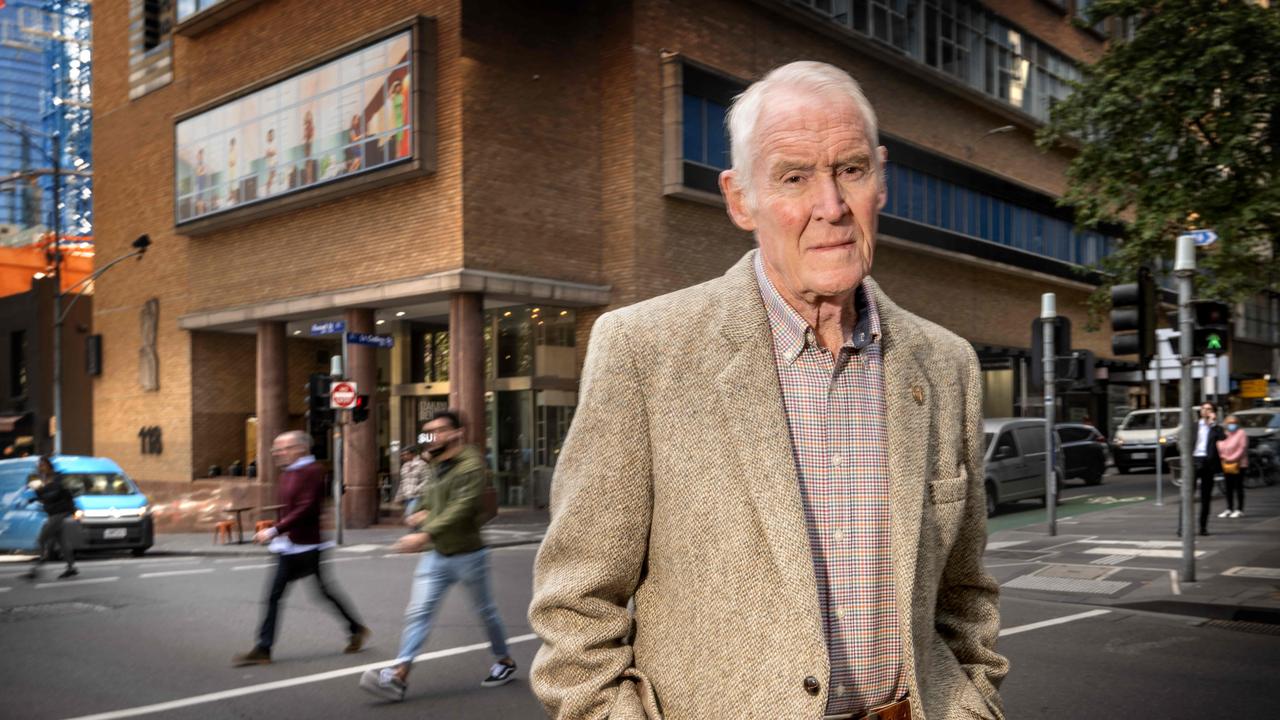 Denver Marchant in Russell Street, Melbourne. Picture: Tony Gough