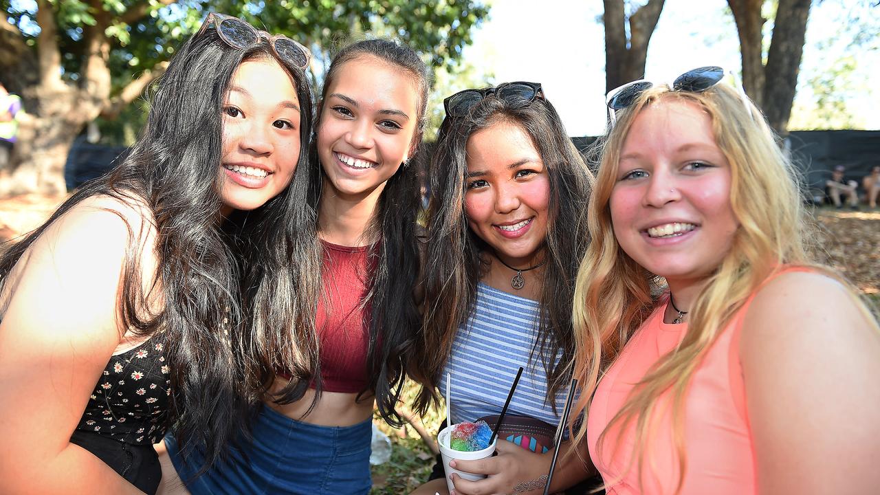 Chantel Lai, Elsa Perry, Dannique Danium and Kayla Beck at BASSINTHEGRASS 2015