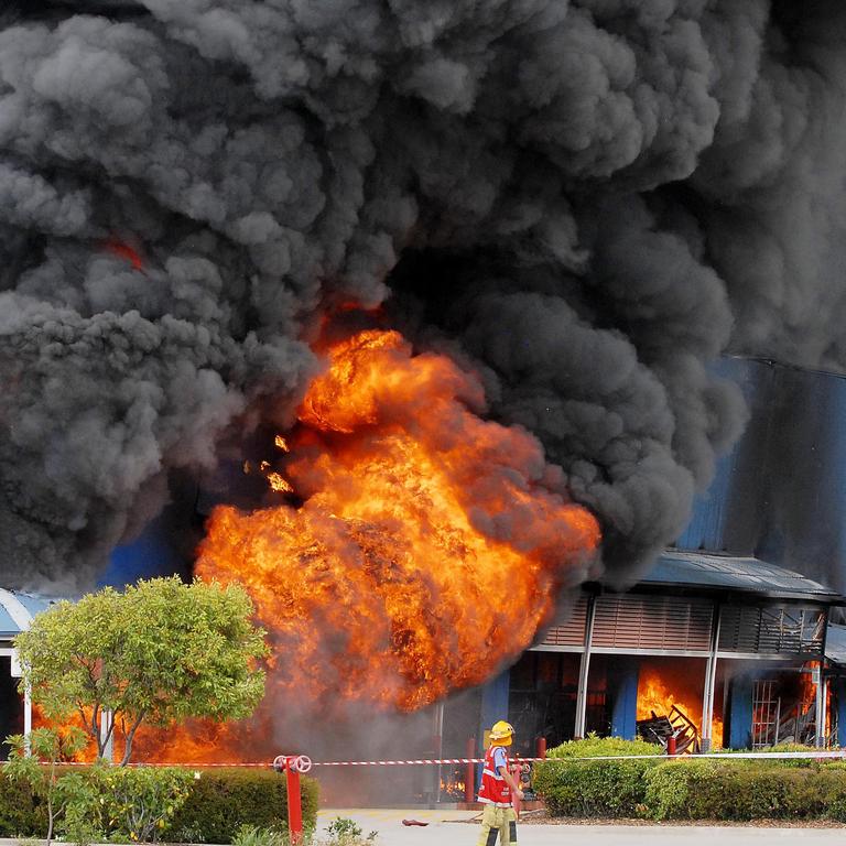 A fire gutted three businesses at Greenfields shopping complex on November 10, 2012. Picture: Tony Martin