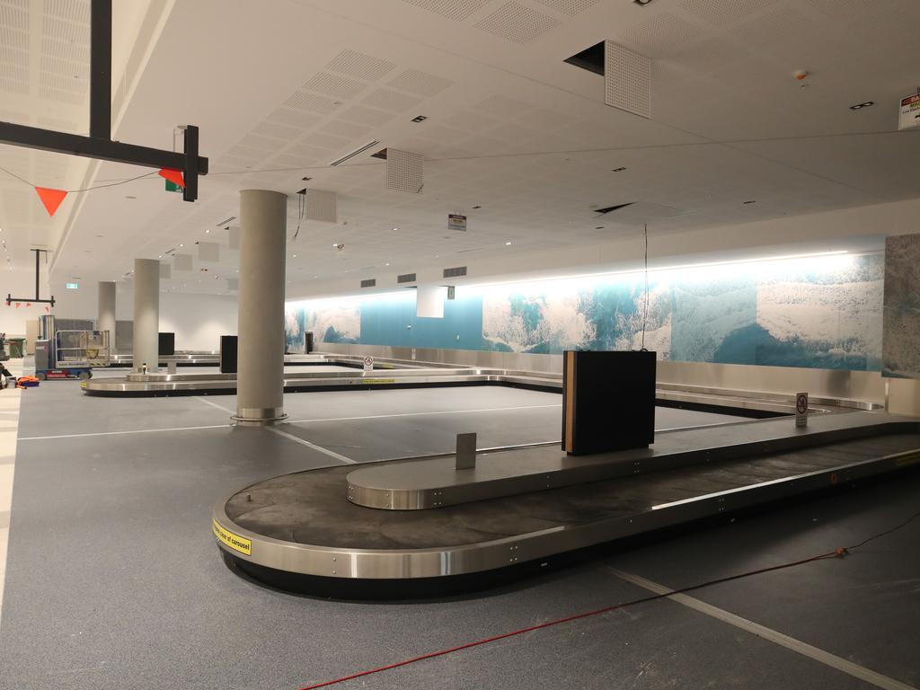 The baggage reclaim area. Picture: Glenn Hampson.