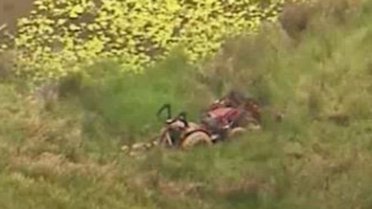 An aerial shot of Tom Killen's Carters Ridge property. Picture: ABC News.