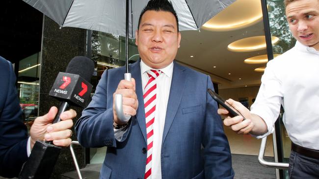 Kenrick Cheah leaves the ICAC. Picture: Liam Driver