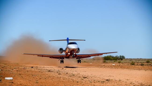 A Royal Flying Doctor Service aircraft.