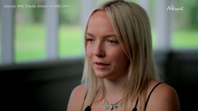 Teen recalls moment she came face-to-face with a 3m shark (BBC One)