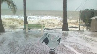 The beach at Horseshoe Bay suffered beach erosion problems because of the strong winds and high tides from ex-tropical cyclone Oswald.