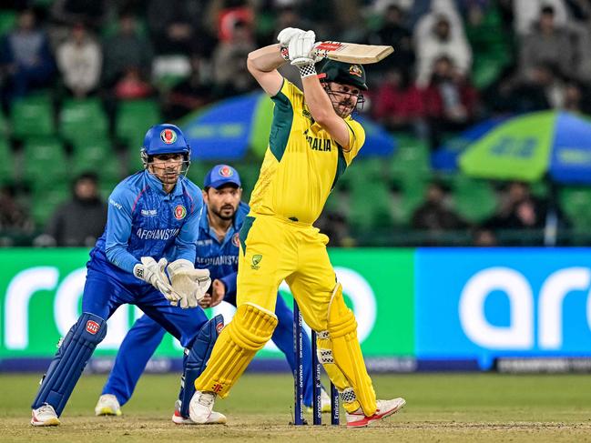 Travis Head, who smashed an unbeaten 137 in the World Cup win against India back in 2023, has been back to step upunder the pressure. Picture: AFP