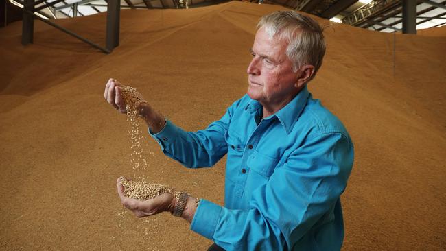 Moulamein rice grower and SunRice chairman Laurie Arthur is calling for a rethink on unchecked development of permanent horticultural crops below the Barmah-Millewa choke. Picture: John Feder/The Australian.