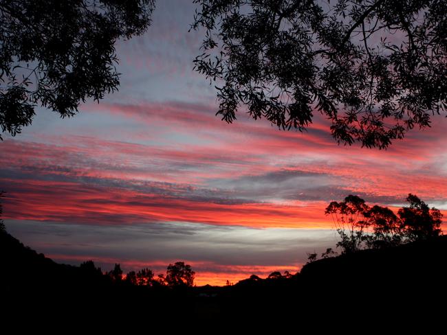 Sunset over Kangaroo Valley in the Southern Highlands of NSW.