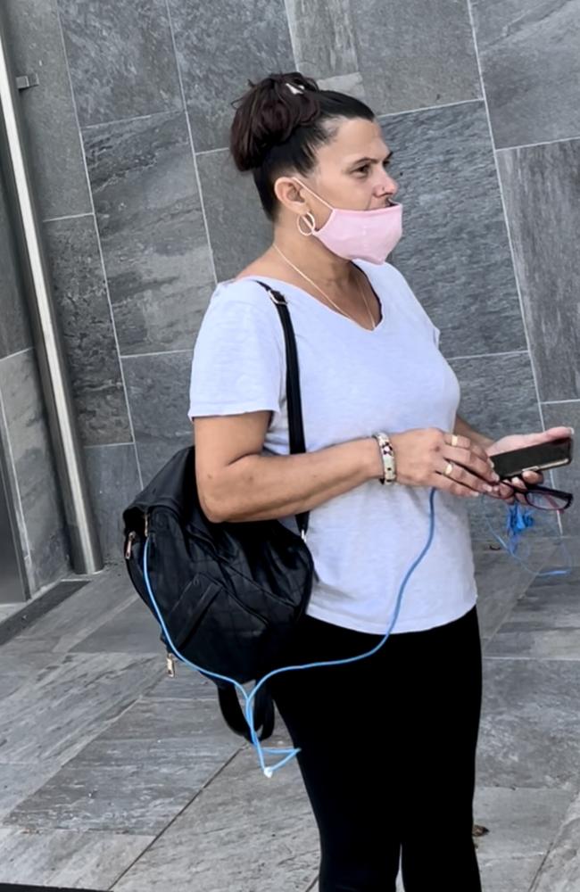 Angela Christine Neilsen leaves Beenleigh Magistrates Court. Picture: Marcel Baum.