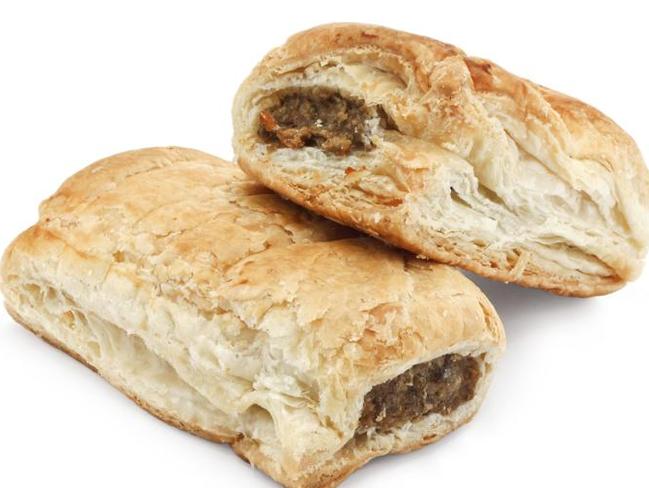 isolated sausage rolls