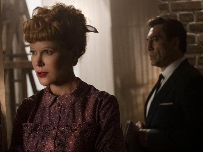 Lucille Ball (Nicole Kidman) and Desi Arnaz (Javier Bardem) in Aaron Sorkin's 