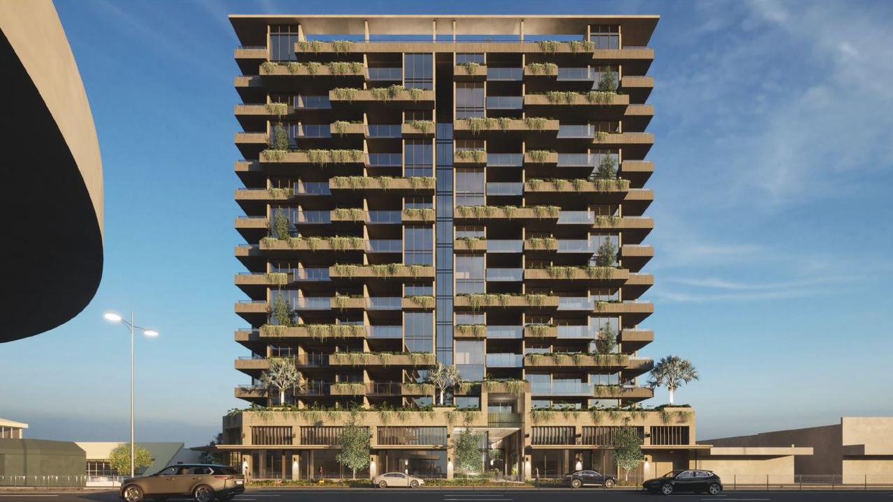 Artist impression of the revised plan raising the height to 16 storeys.