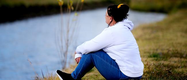 Lauren Campbell, the estranged step daughter of Childers Backpacker fire killer Robert Long. Photographer: Nathan Edwards