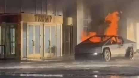 A Cybertruck exploded outside a Trump hotel.