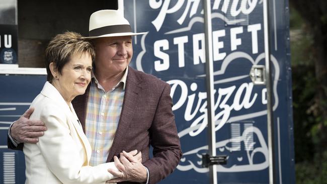 Jackie Woodburne and Alan Fletcher in the not so last episode of Neighbours.