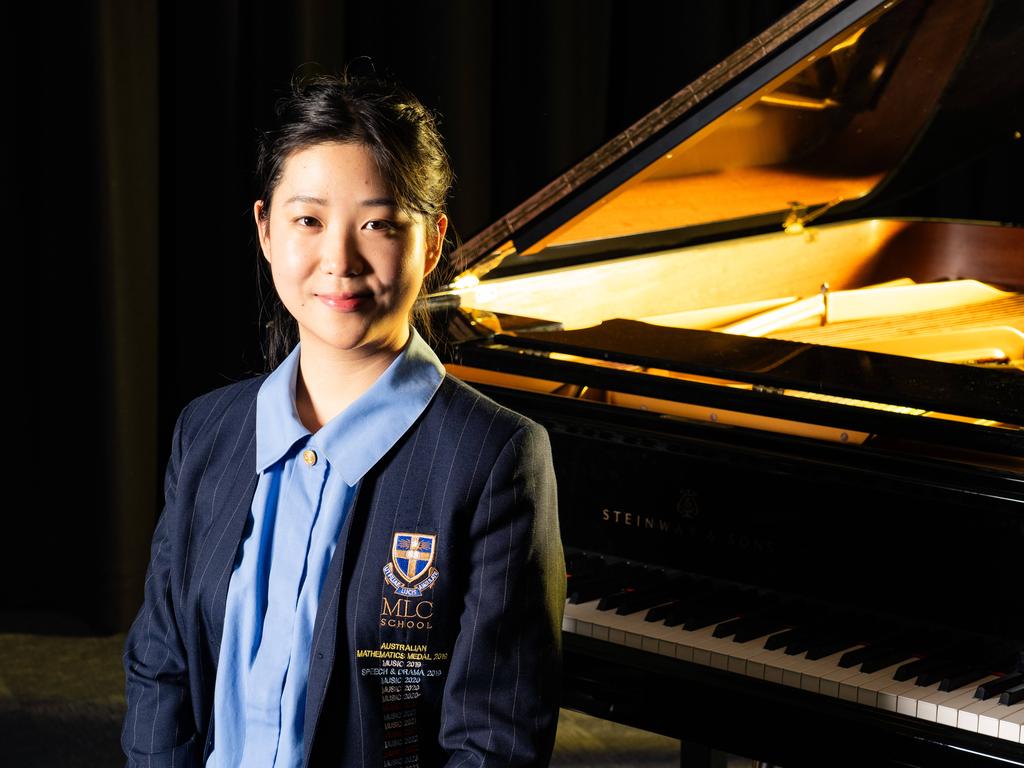 Class of 2024 graduate Fiona Feng at MLC School in Burwood. Picture: Tom Parrish