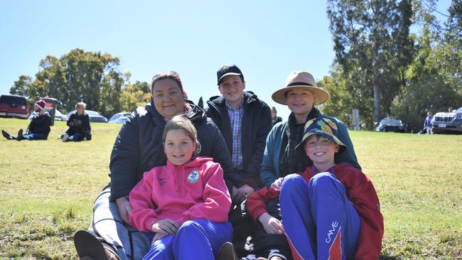 The Toowoomba-based Dawn and Walker families at Grammar Downlands Day, Saturday, August 19, 2023. Picture: Peta McEachern