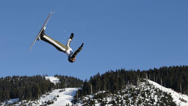 Jacqui Cooper competes in the freestyle skiing ladies' aerials qualification on day 9 of the Vancouver 2010 Winter Olympics. Picture: Streeter Lecka/Getty Images