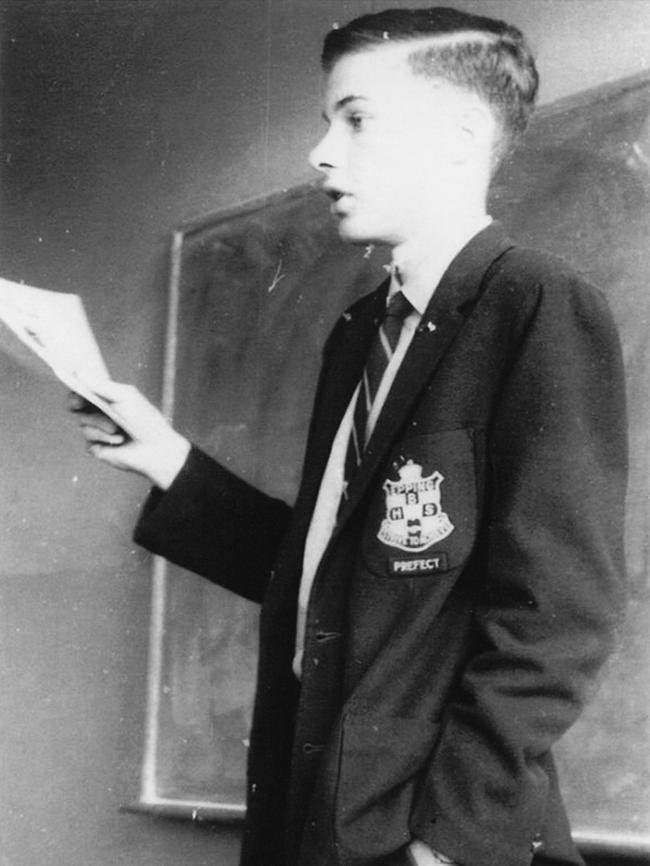 During his days at Epping Boys High School.