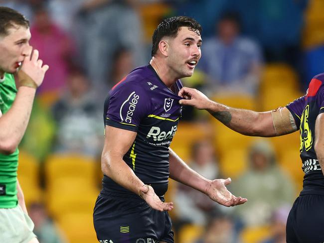 Trent Loiero let his emotions get the better of him against the Raiders. Picture: Chris Hyde/Getty Images