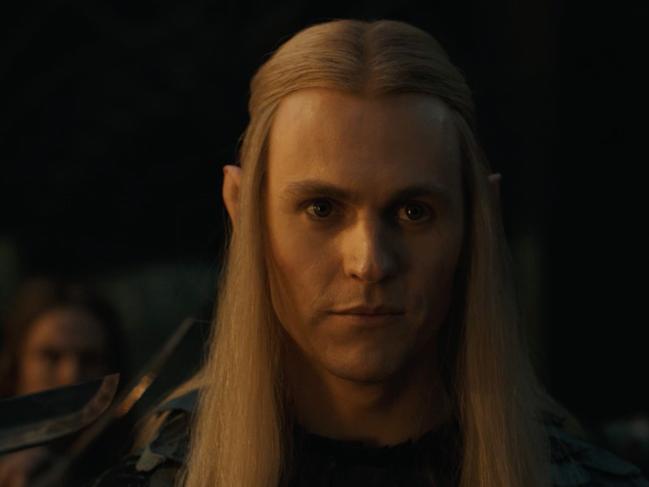 Charlie Vickers as Sauron in a Scene from The Lord of the Rings: Rings of Power Season 2.