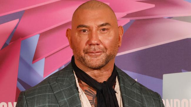 LONDON, ENGLAND - OCTOBER 16: Dave Bautista attends the “Glass Onion: A Knives Out Mystery” Photocall during the 66th BFI London Film Festival at The May Fair Hotel on October 16, 2022 in London, England. (Photo by Tristan Fewings/Getty Images for BFI)