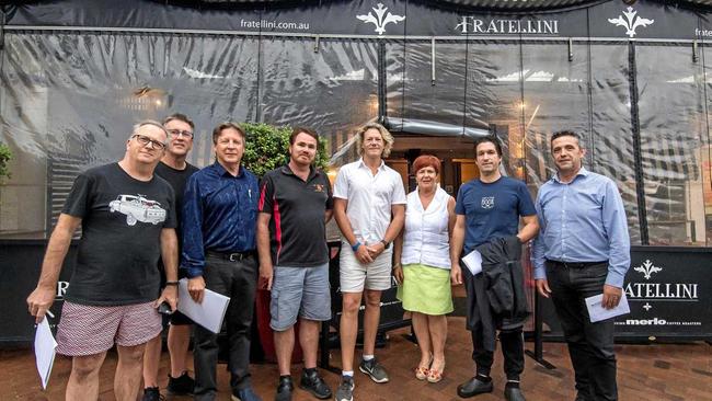 UNITED FRONT: Noosa Mayor Tony Wellington with the newly formed Sunshine Beach Association. Picture: Contributed