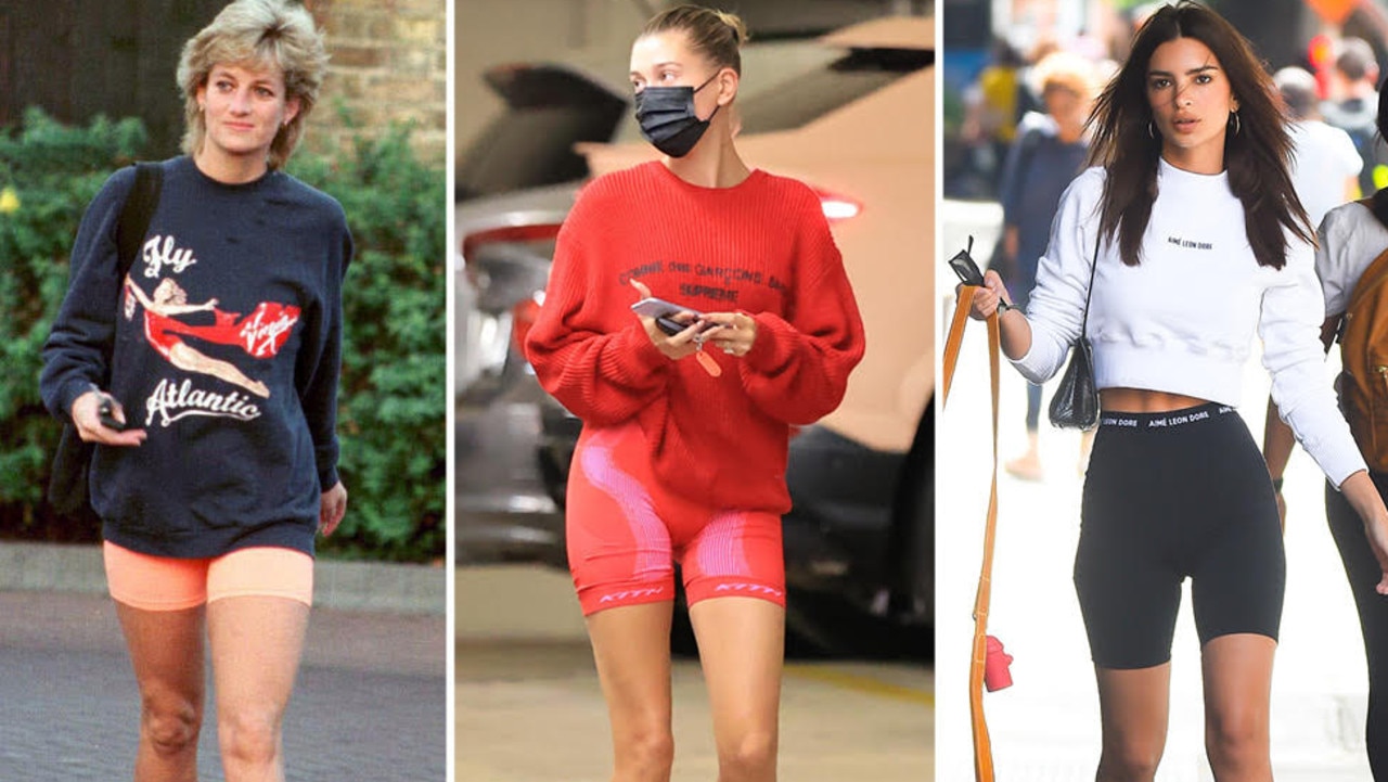 Bella Hadid pairs bikinis with bike shorts in Kith x Versace campaign