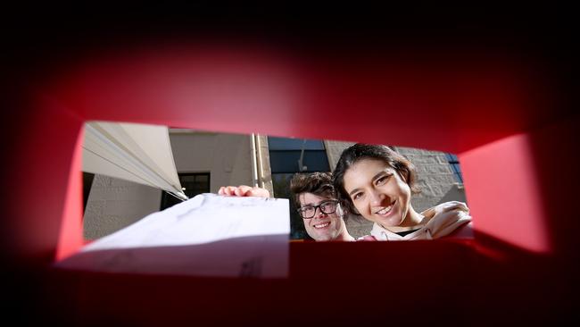 Editorial: Ballot papers for local government elections will start to drop into Tasmanian mailboxes on Monday. Pictured are young voters Harry Payne, 19, of Mount Stuart and Heidi La Paglia, 25, of Hobart. Picture: SAM ROSEWARNE.