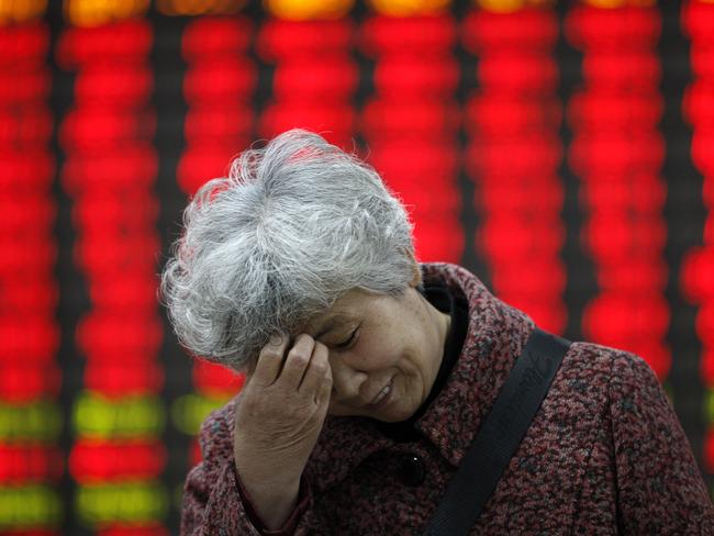 The Shanghai Composite index rose late last week.