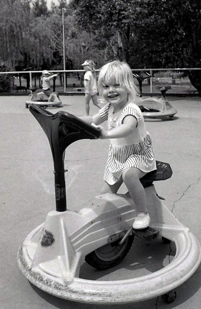 A girl rides a pedal car at Willow Springs Adventure Park. Photo Nev Madsen