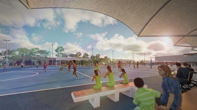 The SA Netball Centre at Mile End will feature 26 upgraded outdoor courts.