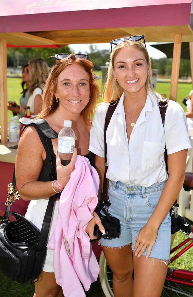 Sylvia Faasse and Florence Lemyre at the Polo &amp; Provedores, Noosa. Picture Patrick Woods.