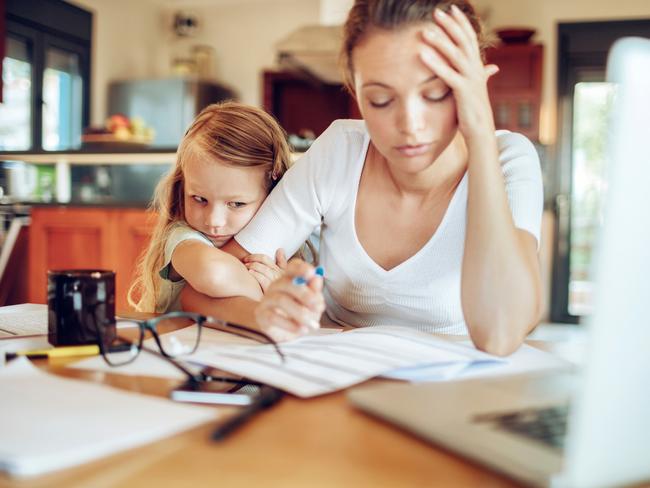 It is important for people to know that the financial stress experienced at home can “easily trickle down” and impact children. Picture: iStock