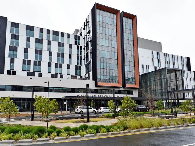 Northern Beaches Hospital at Frenchs Forest on Tuesday, June 4. The front of the Northern Beaches Hospital at Frenchs Forest. (AAP IMAGE)