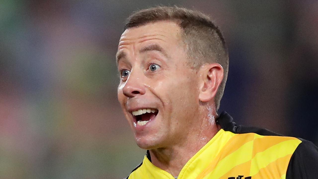 Referee Ben Cummins has come under intense scruinty over his six again call in the NRL Grand Final.