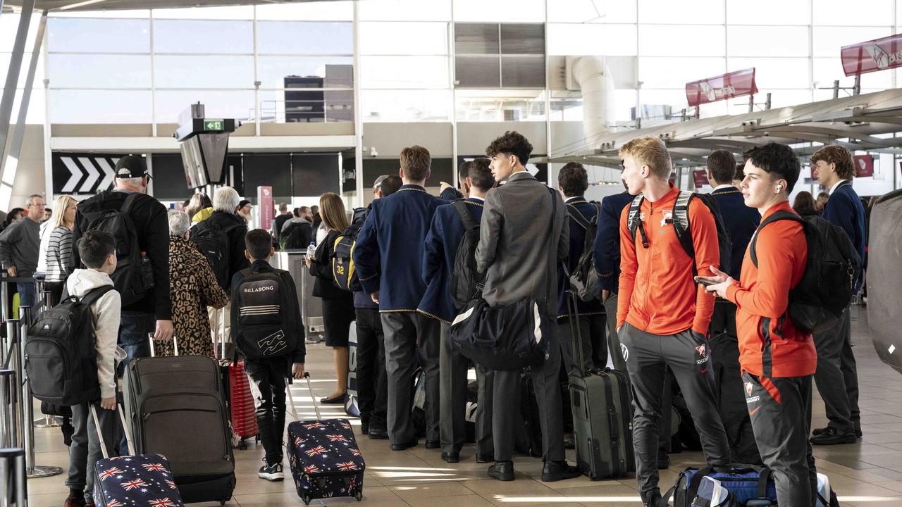 More than 100 flights have been cancelled out of Sydney Airport over the last two days. Picture:NCA NewsWire, Monique Harmer